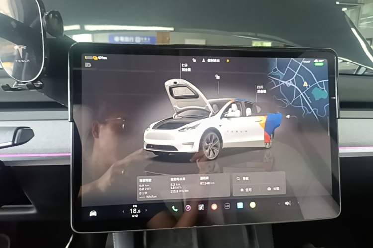 Used Tesla Model Y 2024 Rear-Wheel-Drive Version Audio And AC Panel
