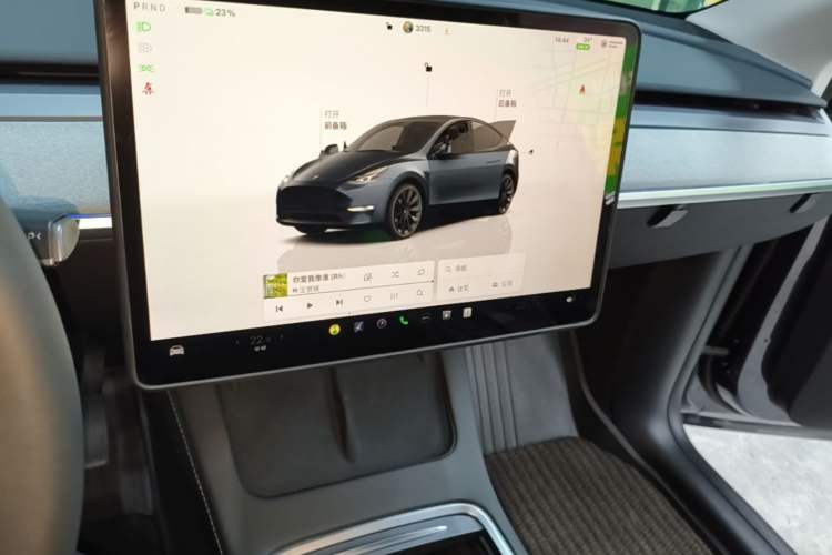 Used Tesla Model Y 2024 Long-Range All-Wheel-Drive Version Audio And AC Panel