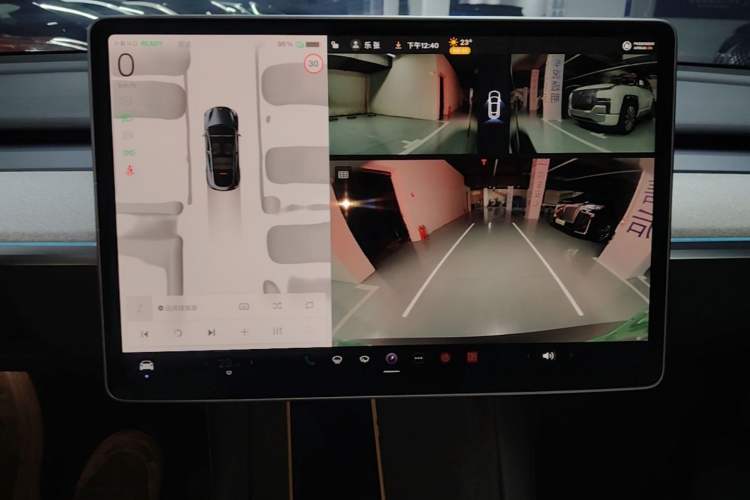 Used Tesla Model Y 2024 Rear-Wheel-Drive Version Audio And AC Panel