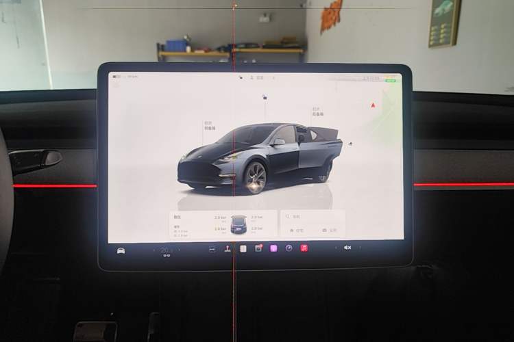 Used Tesla Model Y 2024 Rear-Wheel-Drive Version Audio And AC Panel
