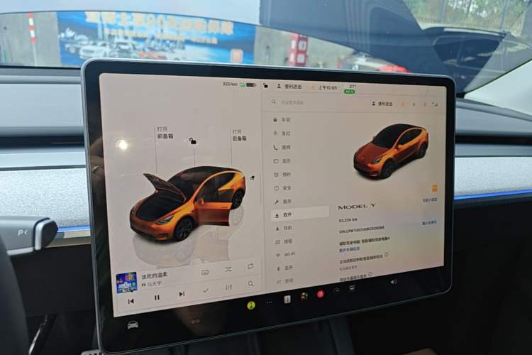 Used Tesla Model Y 2024 Rear-Wheel-Drive Version Audio And AC Panel