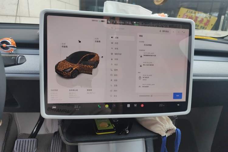 Used Tesla Model Y 2024 Rear-Wheel-Drive Version Audio And AC Panel