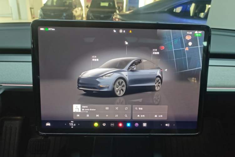 Used Tesla Model Y 2024 Rear-Wheel-Drive Version Audio And AC Panel