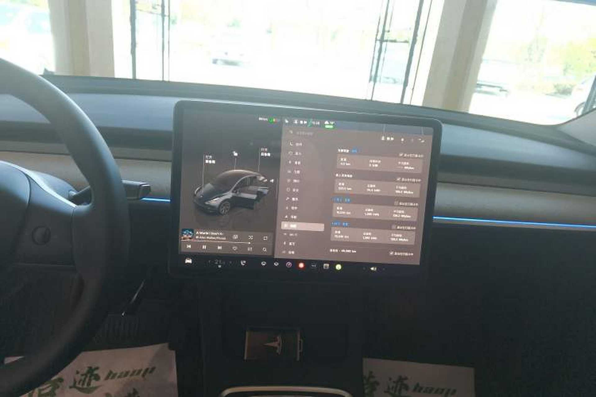 Used Tesla Model Y 2024 Rear-Wheel-Drive Version Audio And AC Panel