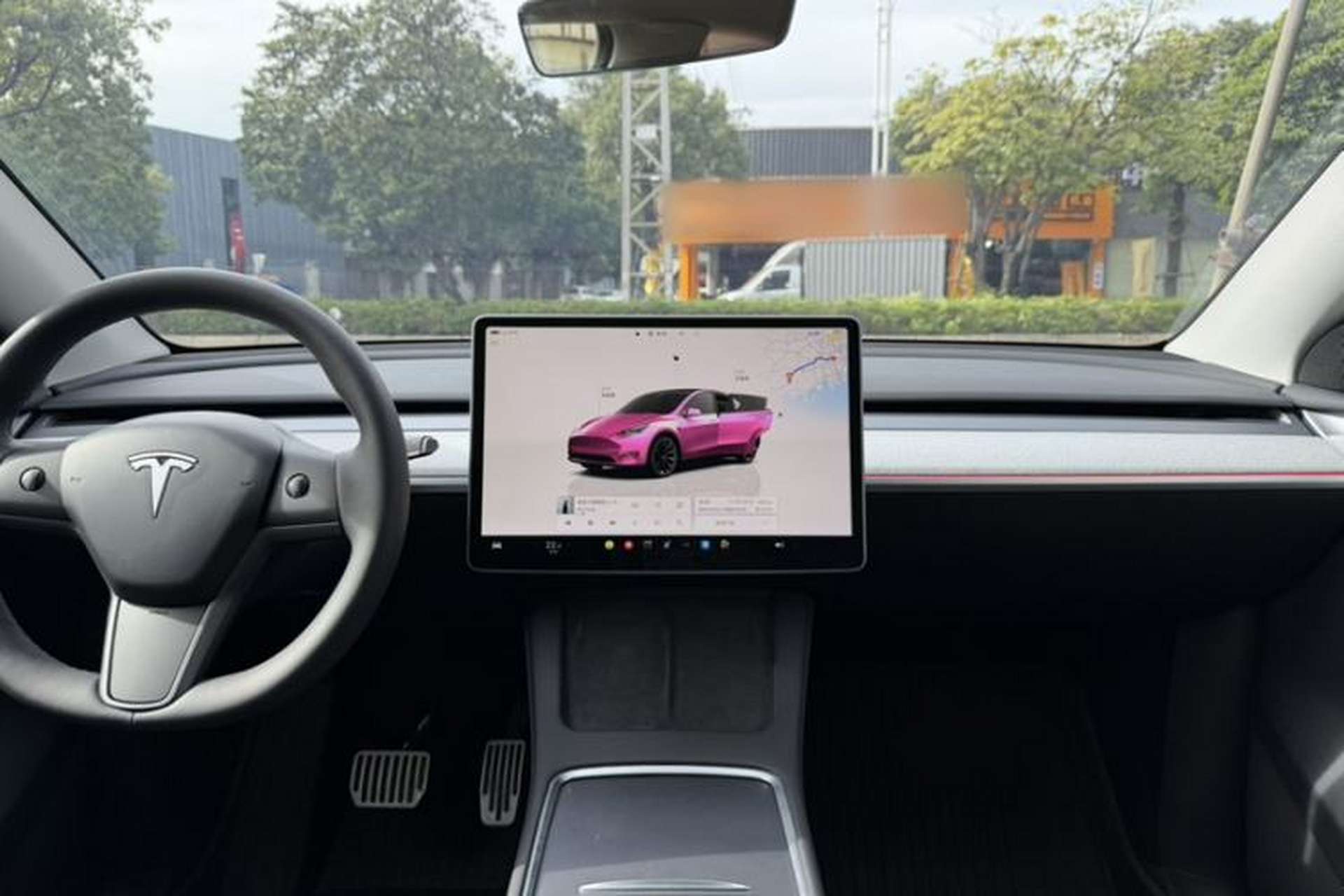 Used Tesla Model Y 2024 Rear-Wheel-Drive Version Audio And AC Panel