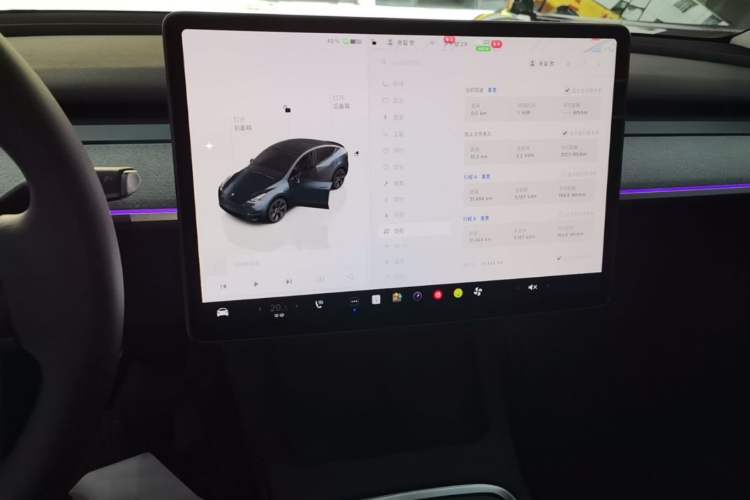 Used Tesla Model Y 2024 Rear-Wheel-Drive Version Audio And AC Panel