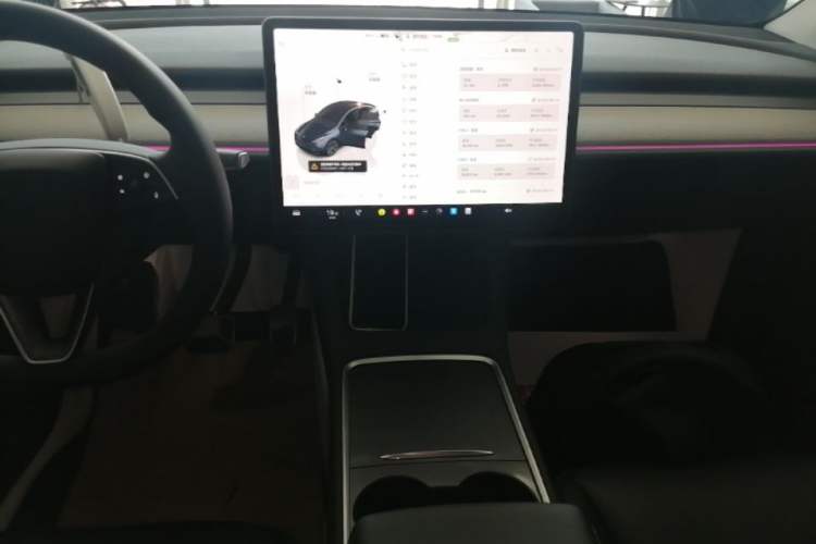 Used Tesla Model Y 2024 Long-Range All-Wheel-Drive Version Audio And AC Panel