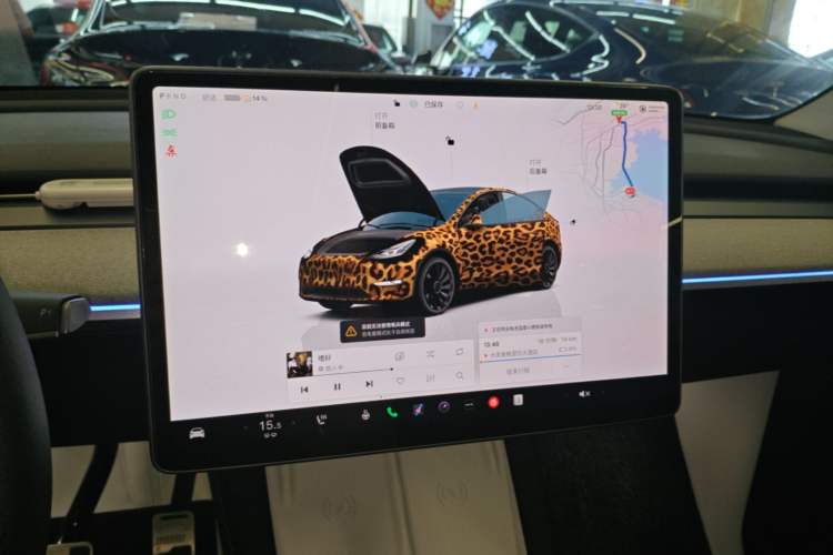 Used Tesla Model Y 2024 Rear-Wheel-Drive Version Audio And AC Panel