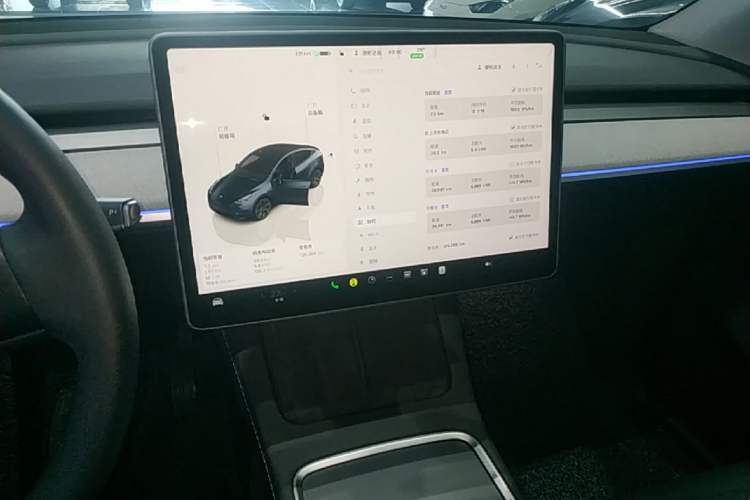 Used Tesla Model Y 2024 Rear-Wheel-Drive Version Audio And AC Panel