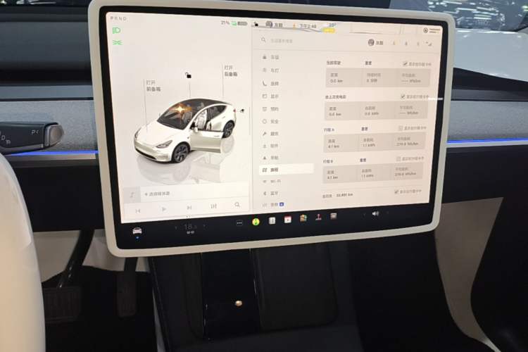 Used Tesla Model Y 2024 Rear-Wheel-Drive Version Audio And AC Panel