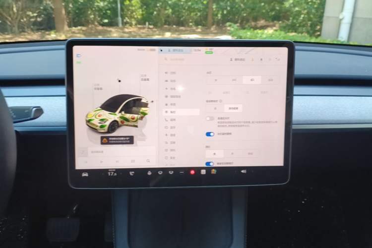 Used Tesla Model Y 2024 Long-Range All-Wheel-Drive Version Audio And AC Panel