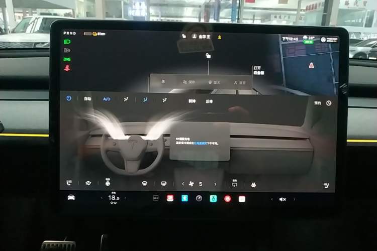 Used Tesla Model Y 2024 Rear-Wheel-Drive Version Audio And AC Panel
