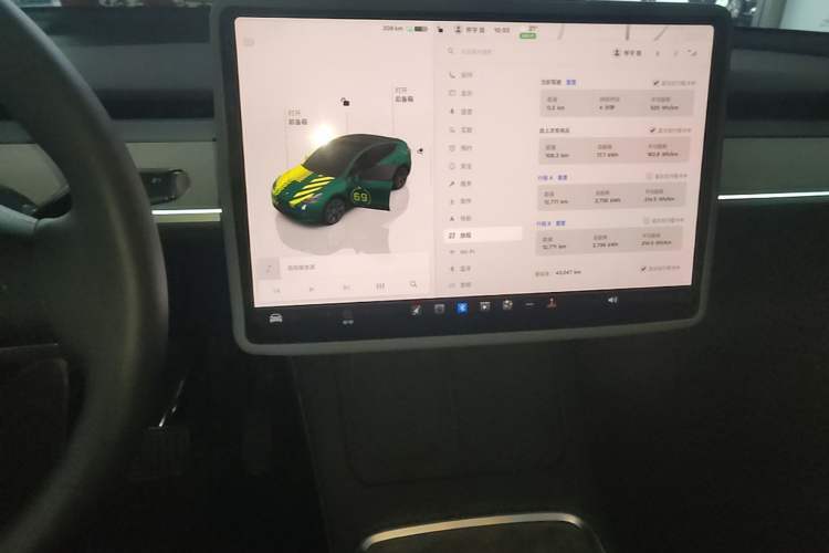 Used Tesla Model Y 2024 Long-Range All-Wheel-Drive Version Audio And AC Panel