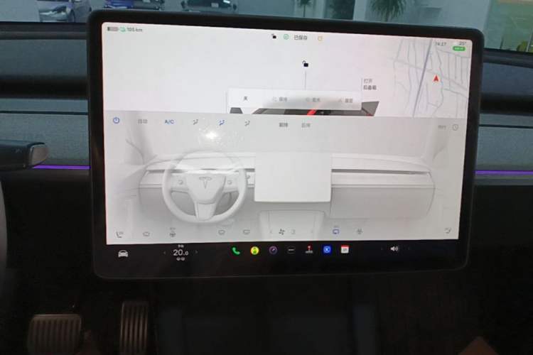 Used Tesla Model Y 2024 Rear-Wheel-Drive Version Audio And AC Panel