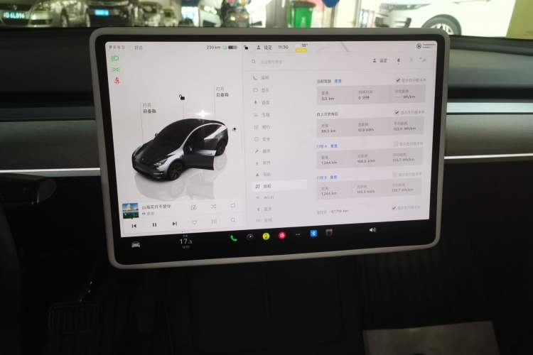 Used Tesla Model Y 2024 Rear-Wheel-Drive Version Audio And AC Panel