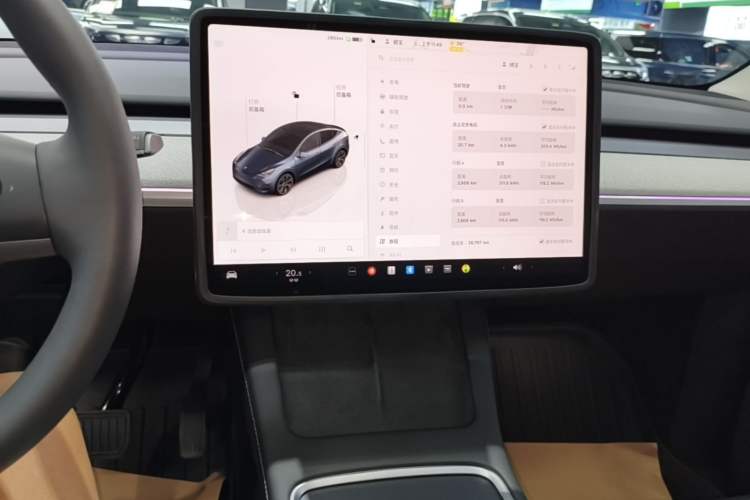 Used Tesla Model Y 2024 Rear-Wheel-Drive Version Audio And AC Panel
