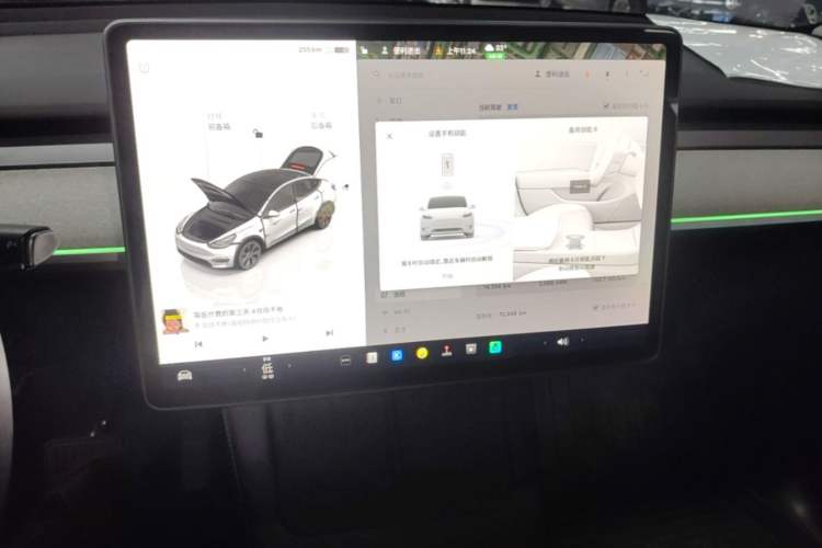 Used Tesla Model Y 2024 Rear-Wheel-Drive Version Audio And AC Panel