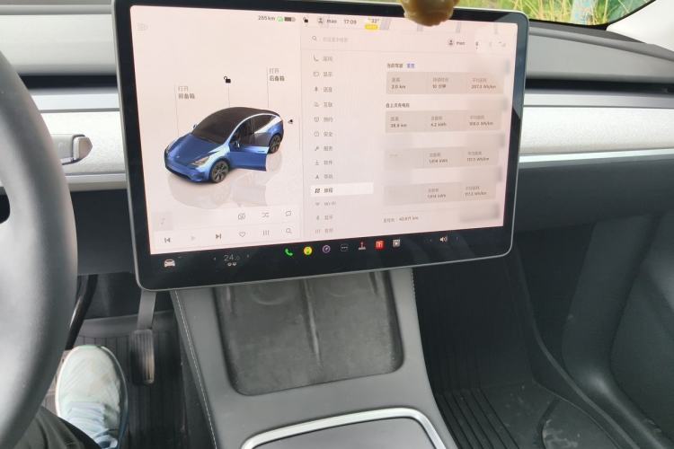 Used Tesla Model Y 2024 Rear-Wheel-Drive Version Audio And AC Panel