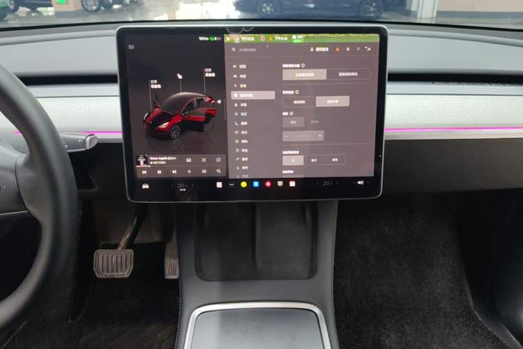 Used Tesla Model Y 2024 Rear-Wheel-Drive Version Audio And AC Panel