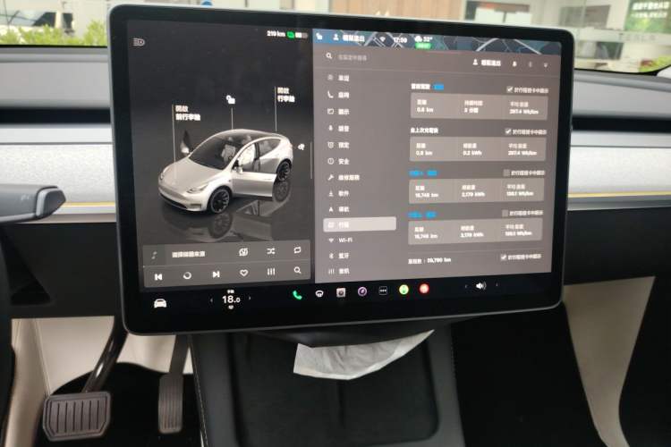 Used Tesla Model Y 2024 Rear-Wheel-Drive Version Audio And AC Panel