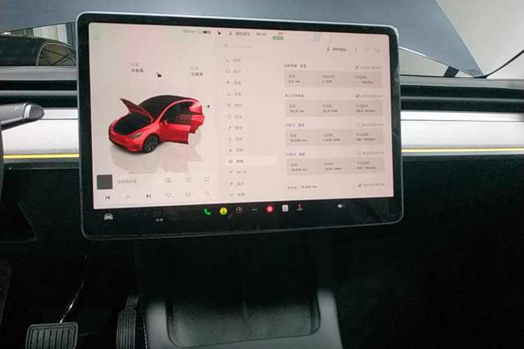 Used Tesla Model Y 2024 Rear-Wheel-Drive Version Audio And AC Panel