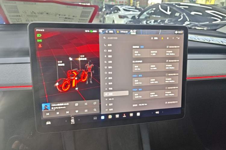Used Tesla Model Y 2024 Rear-Wheel-Drive Version Audio And AC Panel