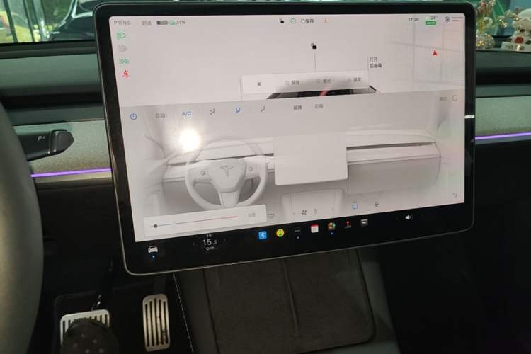 Used Tesla Model Y 2024 Rear-Wheel-Drive Version Audio And AC Panel
