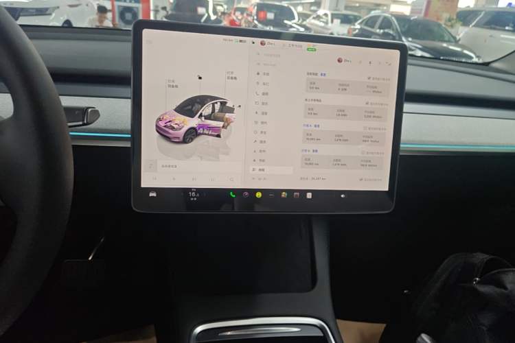 Used Tesla Model Y 2024 Rear-Wheel-Drive Version Audio And AC Panel