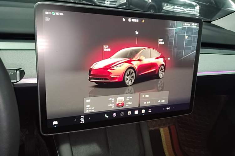 Used Tesla Model Y 2024 Rear-Wheel-Drive Version Audio And AC Panel