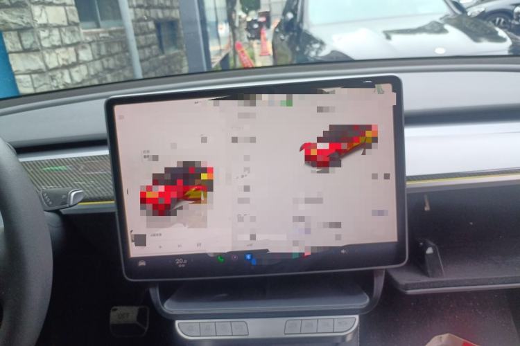 Used Tesla Model Y 2024 Long-Range All-Wheel-Drive Version Audio And AC Panel