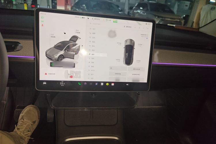 Used Tesla Model Y 2024 Long-Range All-Wheel-Drive Version Audio And AC Panel