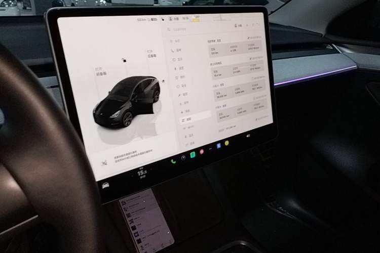 Used Tesla Model Y 2024 Rear-Wheel-Drive Version Audio And AC Panel