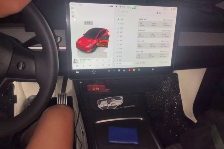 Used Tesla Model Y 2024 Rear-Wheel-Drive Version Audio And AC Panel