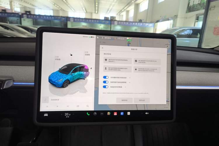 Used Tesla Model Y 2024 Rear-Wheel-Drive Version Audio And AC Panel