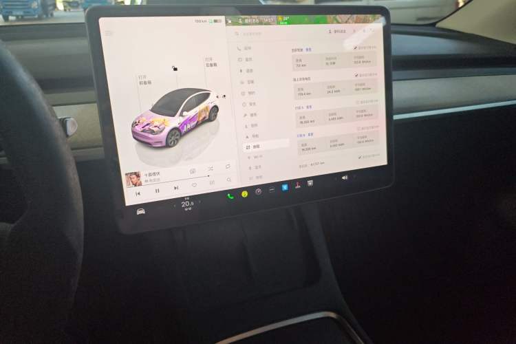 Used Tesla Model Y 2024 Rear-Wheel-Drive Version Audio And AC Panel