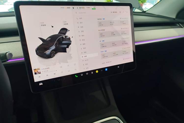 Used Tesla Model Y 2024 Rear-Wheel-Drive Version Audio And AC Panel