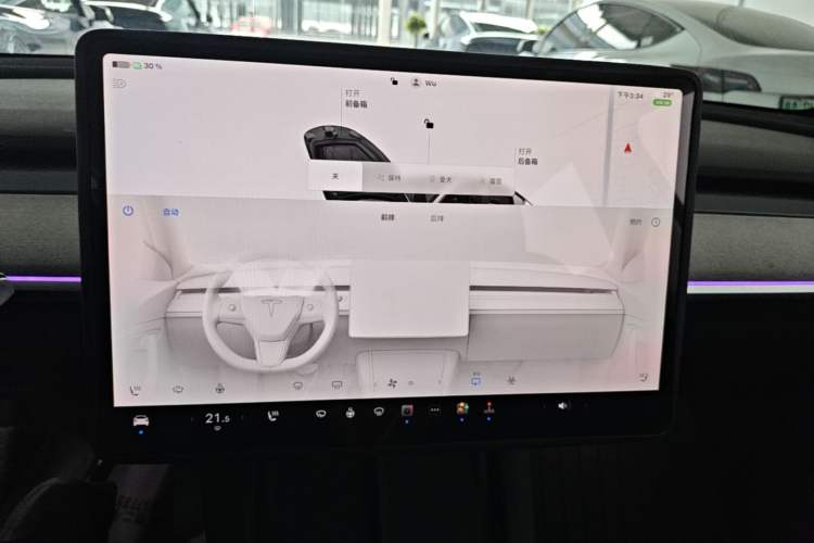 Used Tesla Model Y 2024 Rear-Wheel-Drive Version Audio And AC Panel