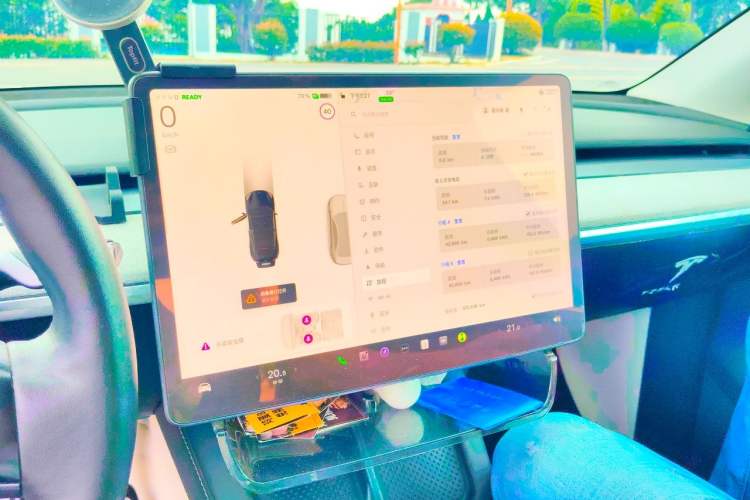 Used Tesla Model Y 2024 Long-Range All-Wheel-Drive Version Audio And AC Panel