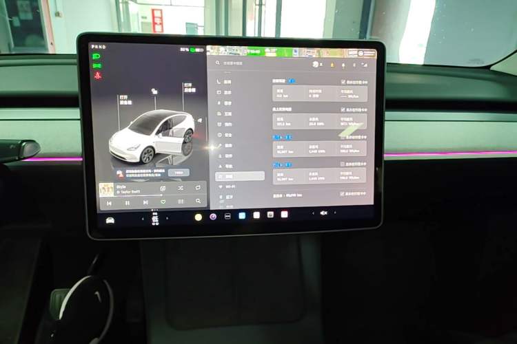 Used Tesla Model Y 2024 Rear-Wheel-Drive Version Audio And AC Panel