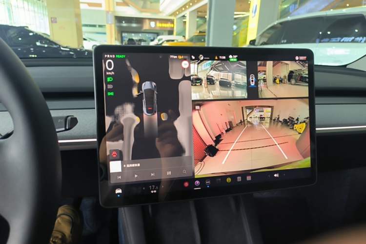 Used Tesla Model Y 2024 Long-Range All-Wheel-Drive Version Audio And AC Panel