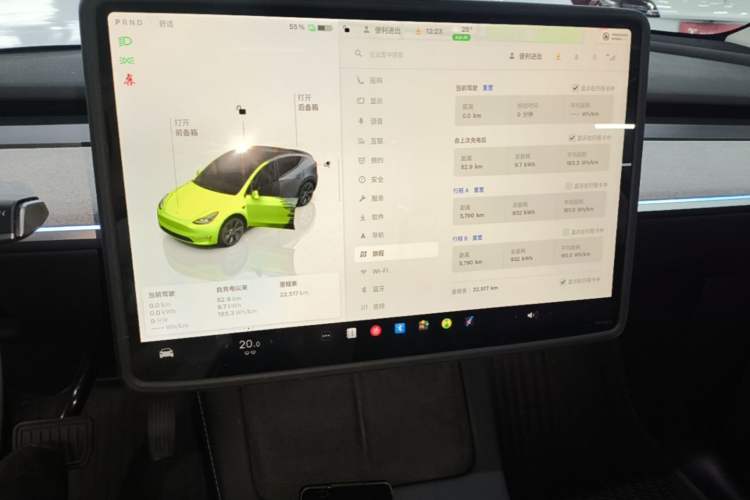 Used Tesla Model Y 2024 Rear-Wheel-Drive Version Audio And AC Panel