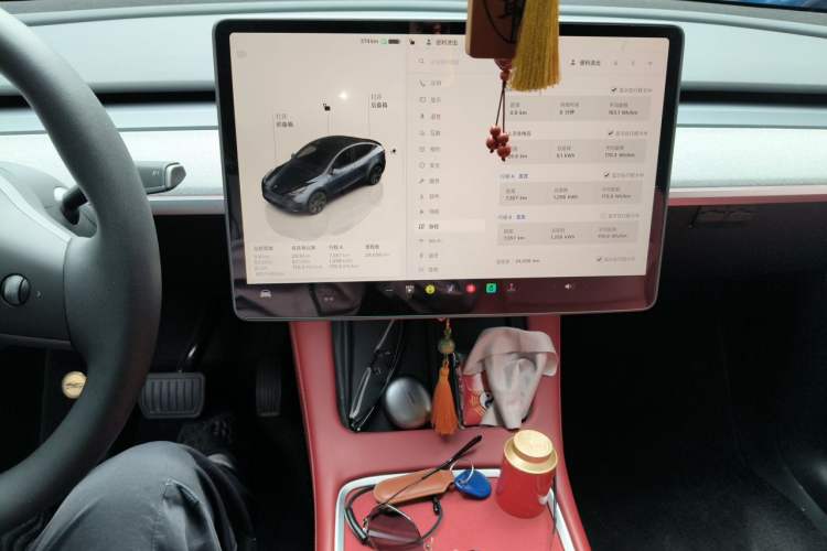 Used Tesla Model Y 2024 Rear-Wheel-Drive Version Audio And AC Panel