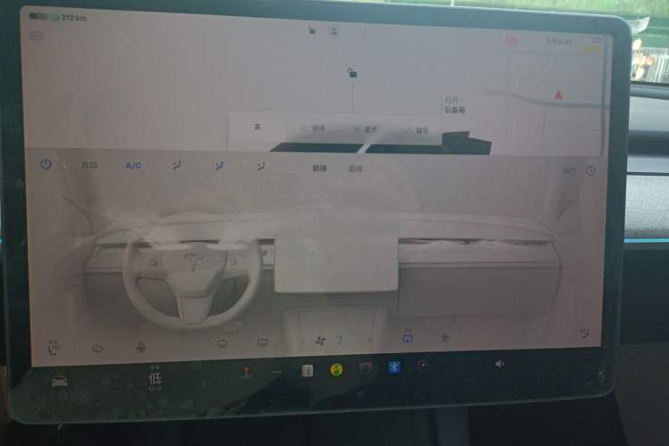 Used Tesla Model Y 2024 Rear-Wheel-Drive Version Audio And AC Panel