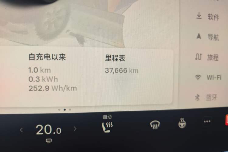 Used Tesla Model Y 2024 Rear-Wheel-Drive Version Odometer Close Up