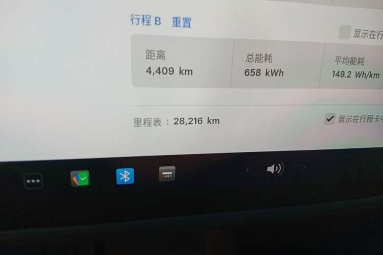Used Tesla Model Y 2024 Rear-Wheel-Drive Version Odometer Close Up