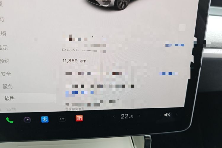 Used Tesla Model Y 2024 Long-Range All-Wheel-Drive Version Odometer Close Up
