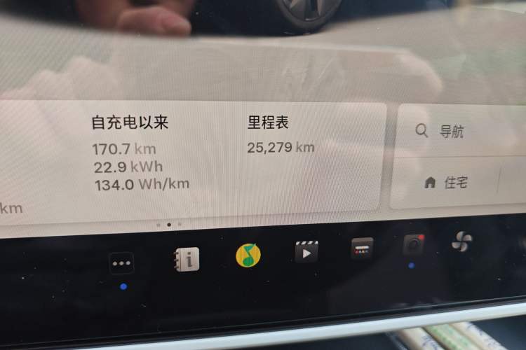 Used Tesla Model Y 2024 Rear-Wheel-Drive Version Odometer Close Up