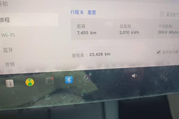 Used Tesla Model Y 2024 Rear-Wheel-Drive Version Odometer Close Up