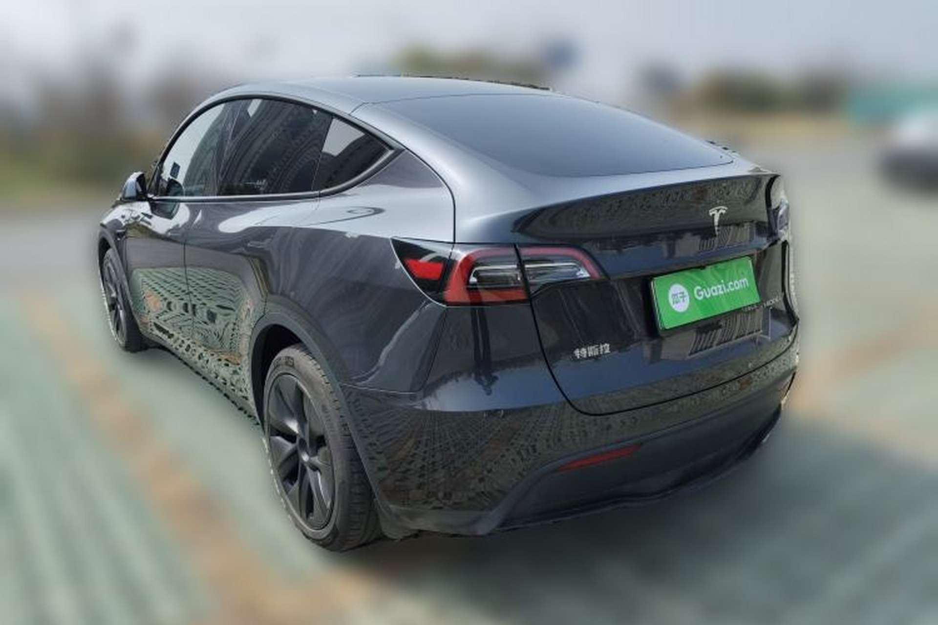 Used Tesla Model Y 2024 Long-Range All-Wheel-Drive Version Rear Left 45 Deg