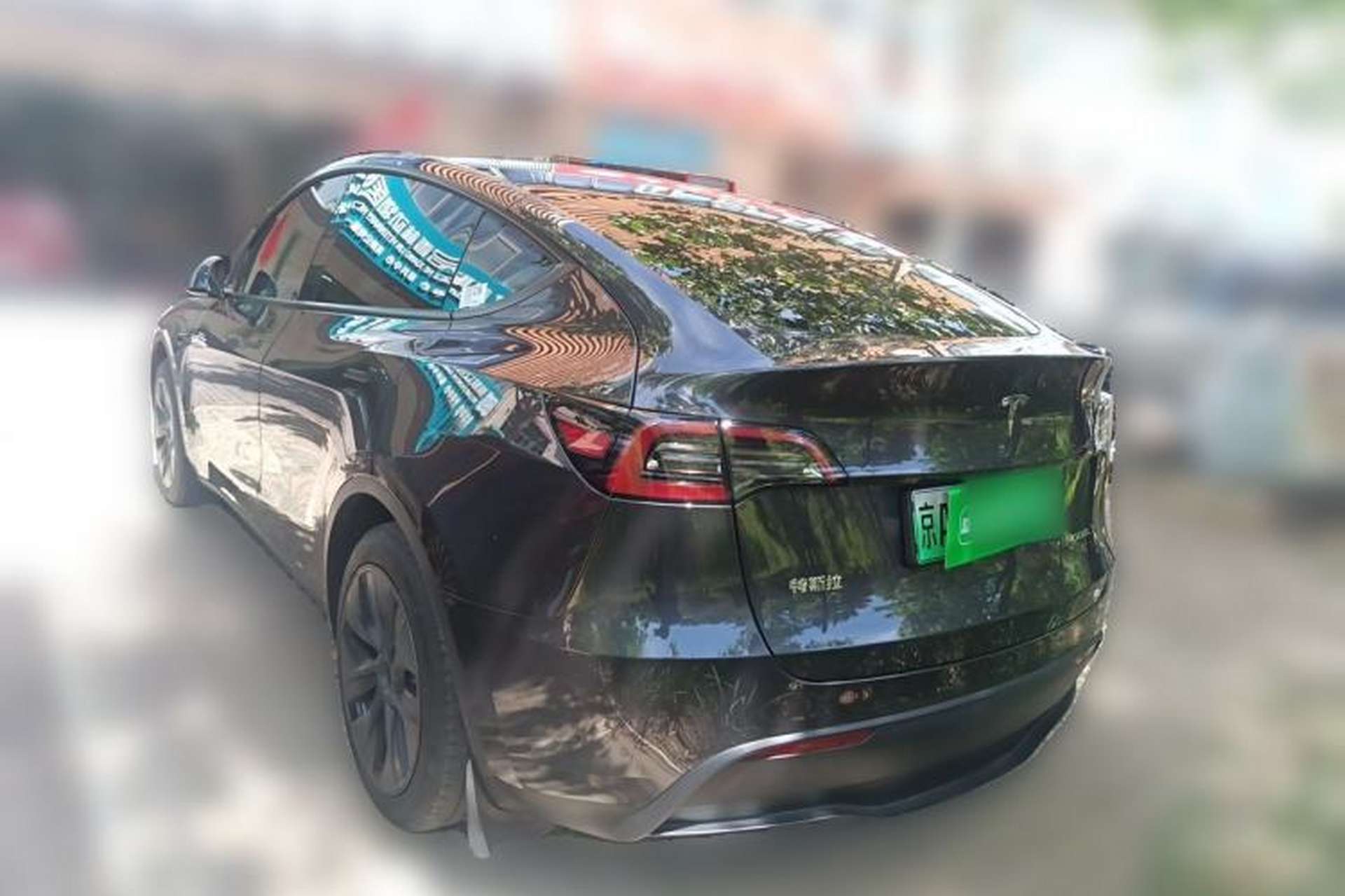 Used Tesla Model Y 2024 Rear-Wheel-Drive Version Rear Left 45 Deg
